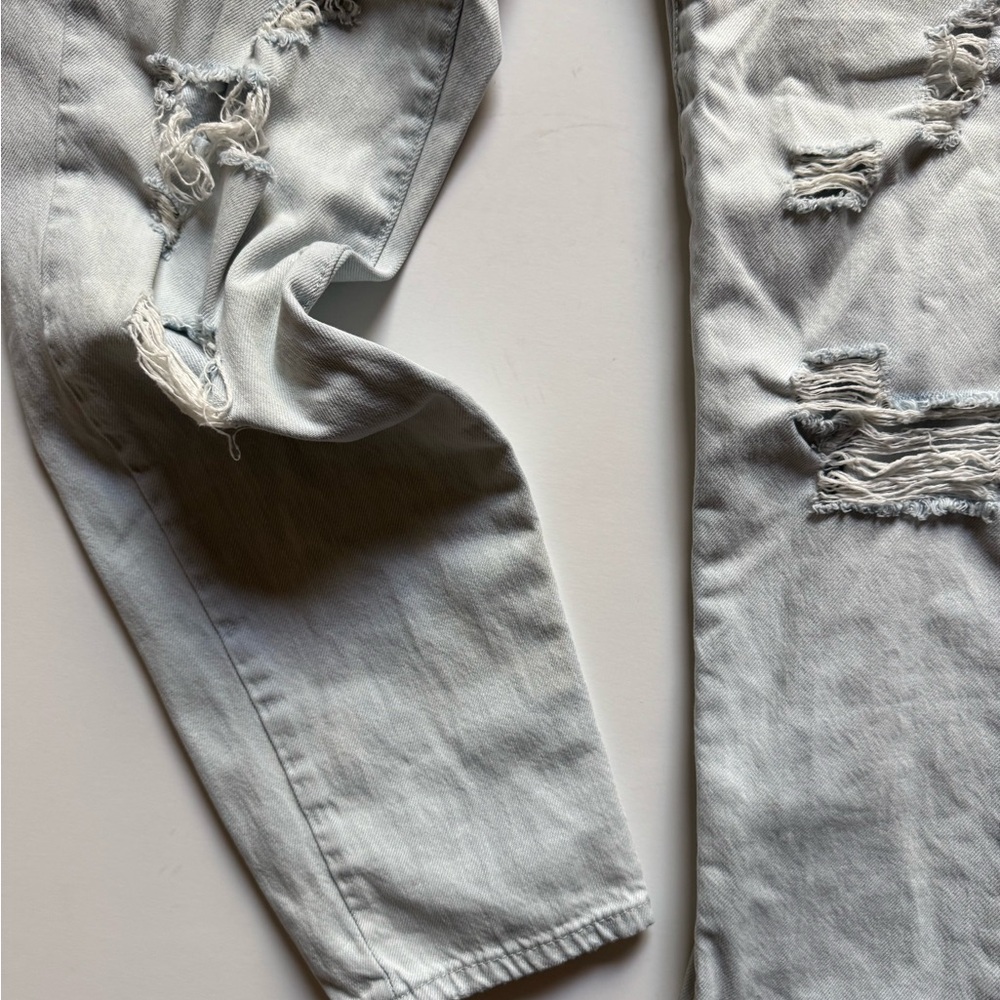 Forever 21 Light Blue High Rise Distressed Jeans - Picture 6 of 16
